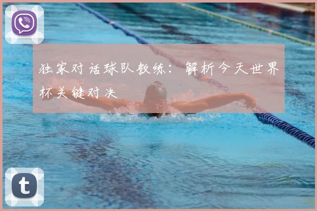 独家对话球队教练：解析今天世界杯关键对决